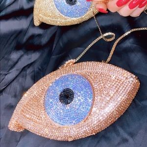 Evil Eye Rose Gold Purse